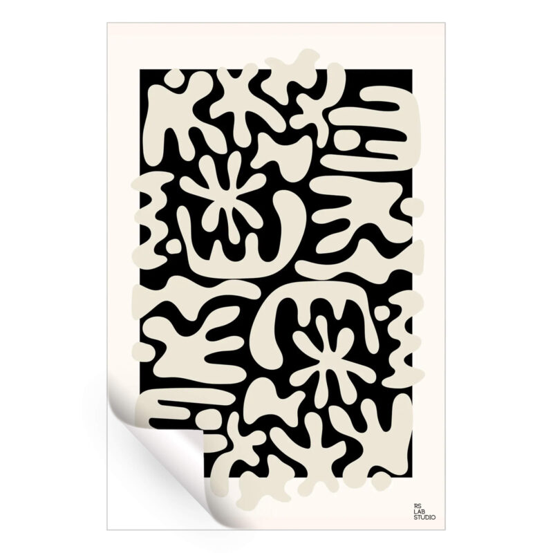 Boneyard Black and White Wall Art by RS Lab Studio