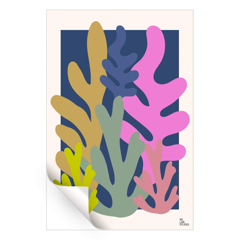 Coral Colorful Wall Art by RS Lab Studio