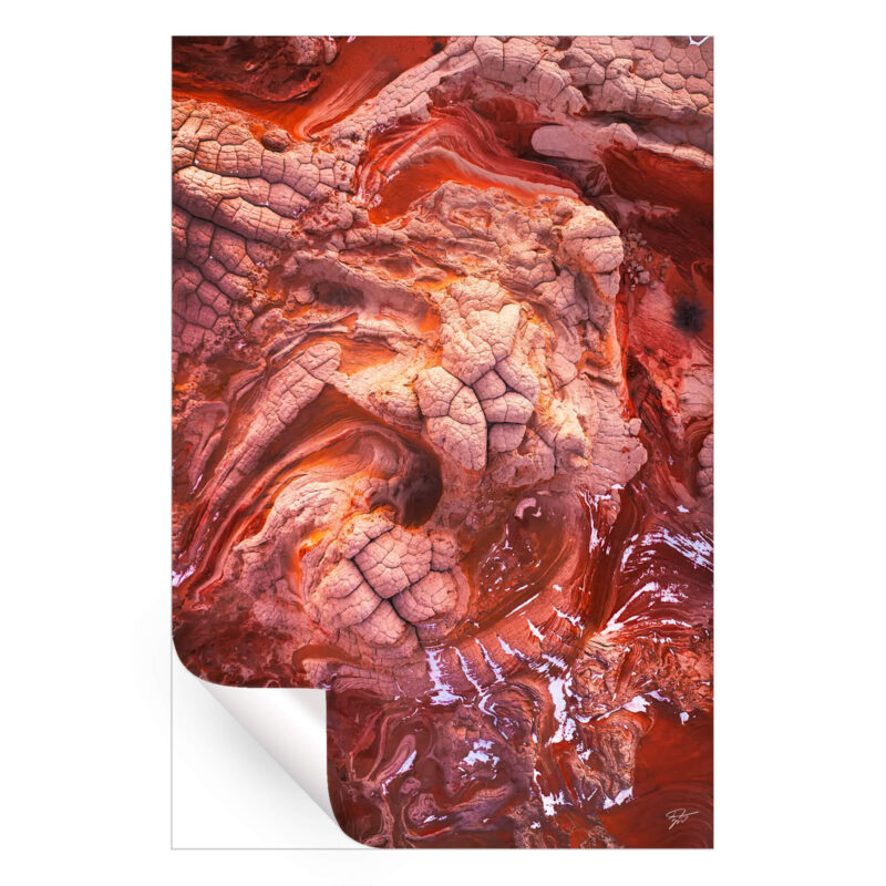 Aerial Abstracts VII Warm Wall Art by Zach Doehler