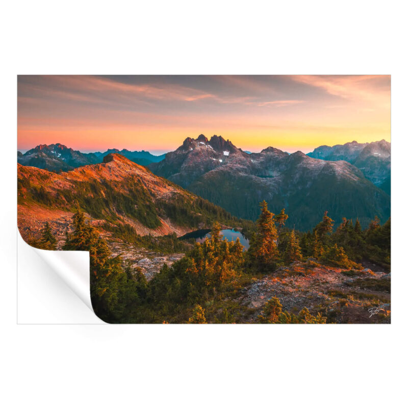 Allure of the Alpines Warm Wall Art by Zach Doehler