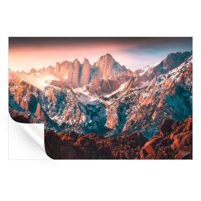 Queen of the Peaks Warm Wall Art by Zach Doehler