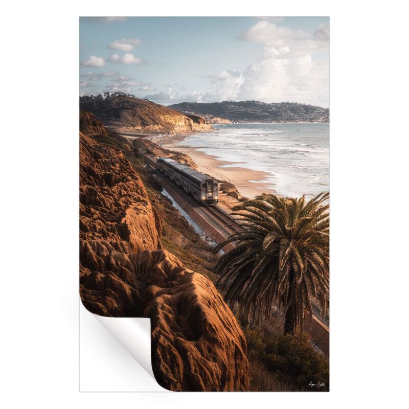 Beach Commute Warm Wall Art by Ryan Ditch