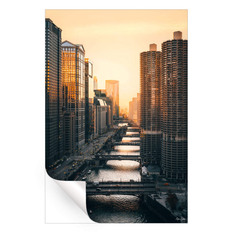 Chicago Views Warm Wall Art by Ryan Ditch