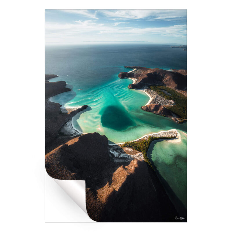 Balandra Bay Teal Wall Art by Ryan Ditch