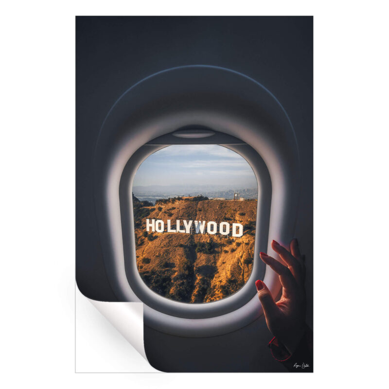 Hollywood Sign Warm Wall Art by Ryan Ditch