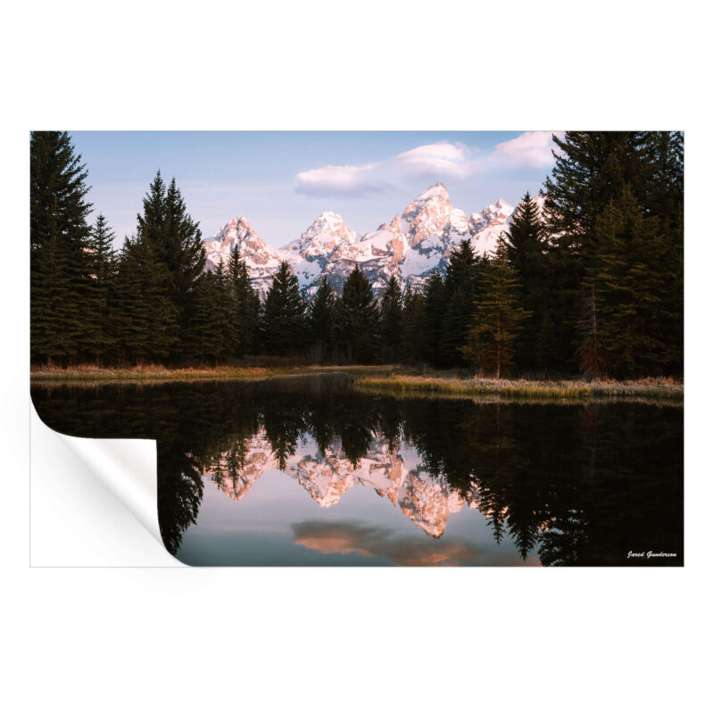 Teton Reflections Cool Wall Art by Jared Q. Gunderson