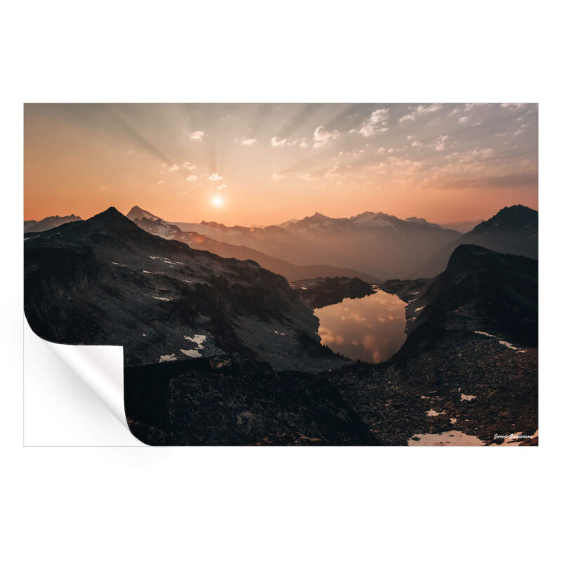 Distant Sunset Warm Wall Art by Jared Q. Gunderson