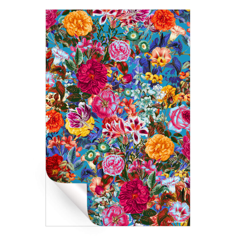 Multicolored Secret Garden Vibrant Wall Art by Burcu Korkmazyurek