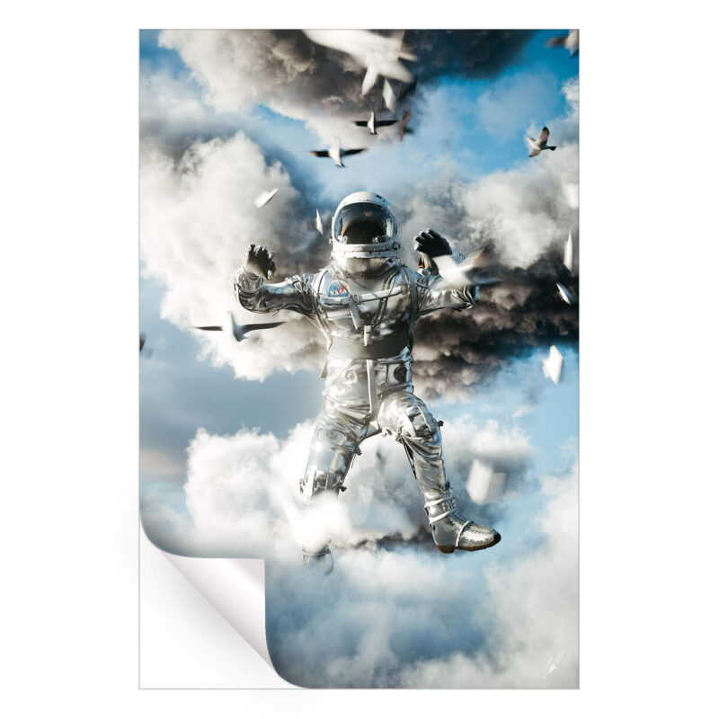 Head in the Clouds Cool Wall Art by CaptvArt