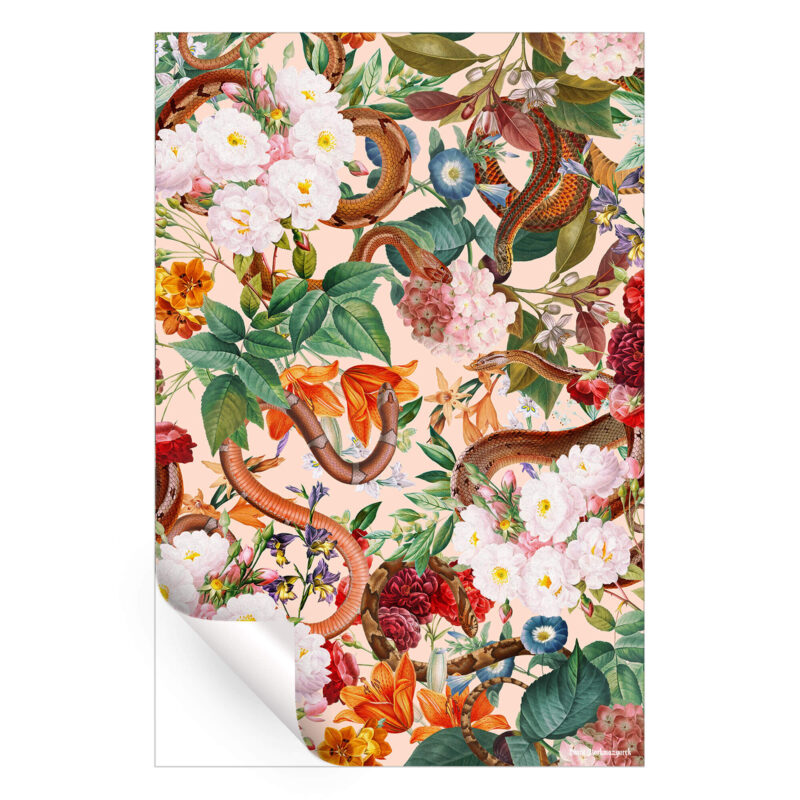 Dangers in the Forest XIVI Colorful Wall Art by Burcu Korkmazyurek