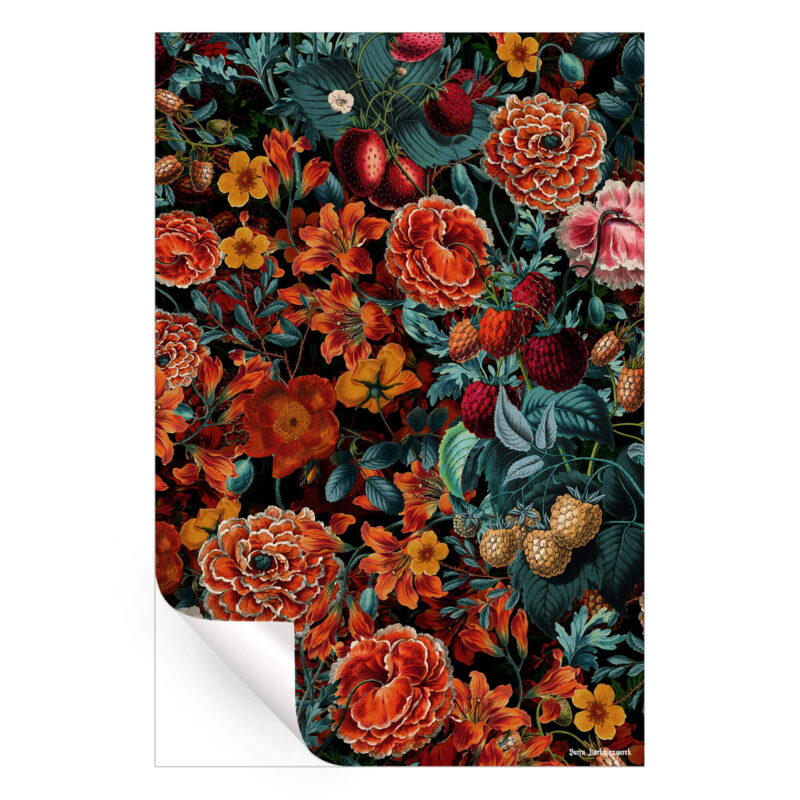 Exotic Garden Night XXIV Warm Wall Art by Burcu Korkmazyurek