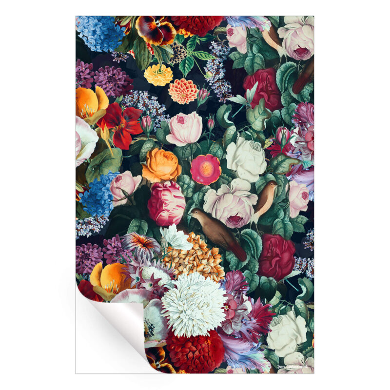 Exotic Garden Night XIII Warm Wall Art by Burcu Korkmazyurek