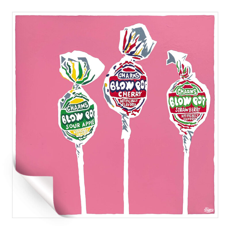 Charmed I'm Sure Pink Wall Art by Art of Spanjer