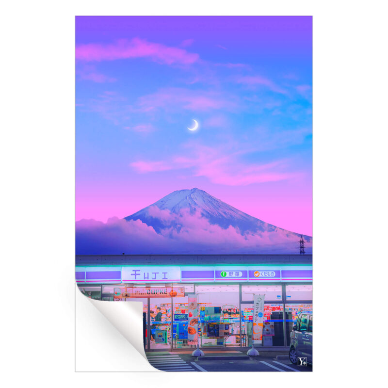 Fuji III Vibrant Wall Art by Yagedan