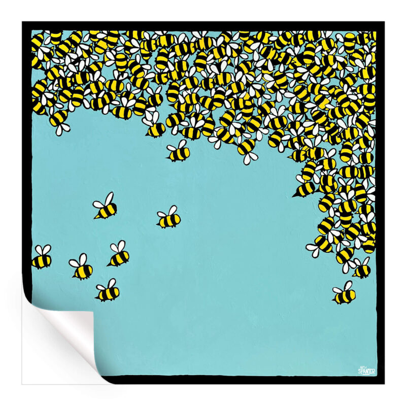 Swarm Day Were Having Blue Wall Art by Art of Spanjer