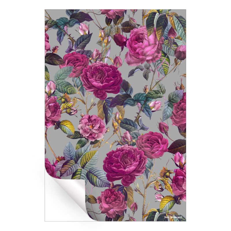 Rose Garden XI Magenta Wall Art by Burcu Korkmazyurek