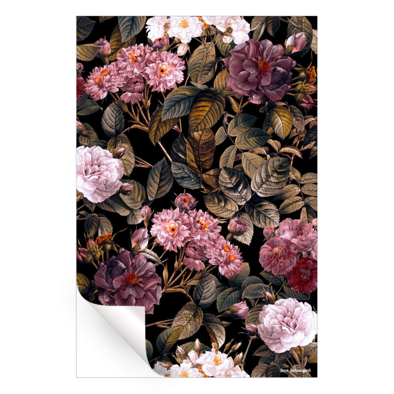 Winter Flowers IV Warm Wall Art by Burcu Korkmazyurek