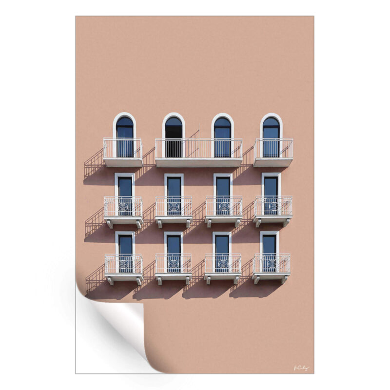 Hotel by the Sea Neutral Wall Art by Marcus Cederberg