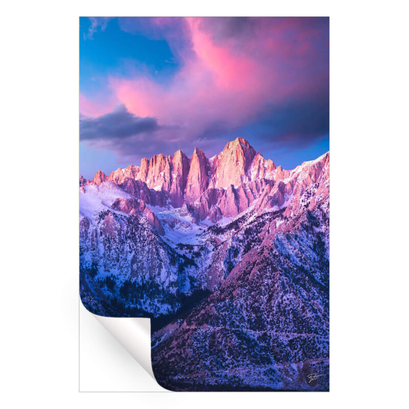 The Peaks Vibrant Wall Art by Zach Doehler