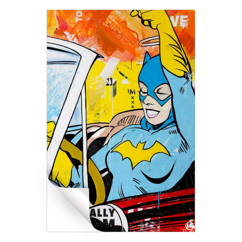 Batgirl Vibrant Wall Art by Michiel Folkers