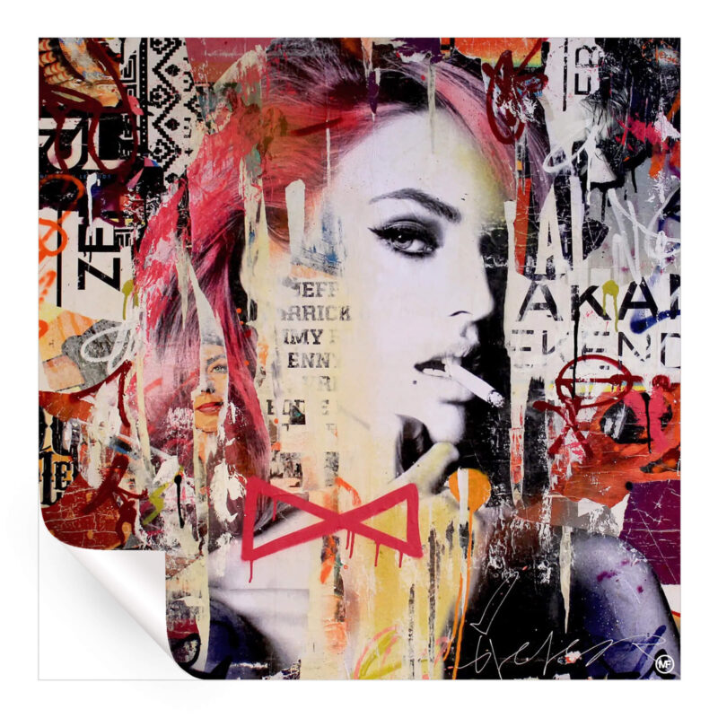 Forever Searching Red Wall Art by Michiel Folkers