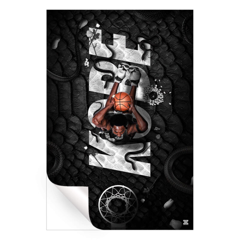 Kobe Bryant Dark Wall Art by Jay X Clay