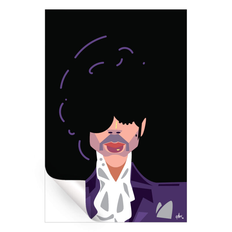 Pop Prince Dark Wall Art by Quincy Ray