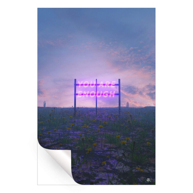 Be Unapologetic Purple Wall Art by Davansh Atry