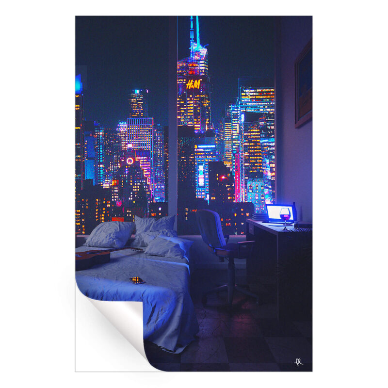 High Rise Vibrant Wall Art by Davansh Atry