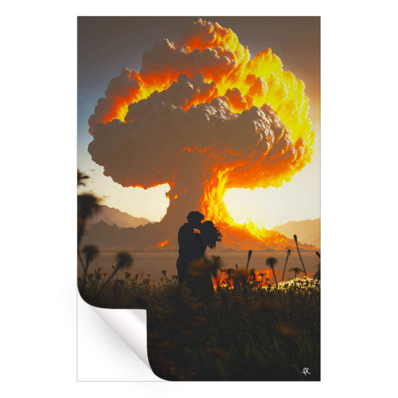 Let the Sparks Fly Warm Wall Art by Davansh Atry