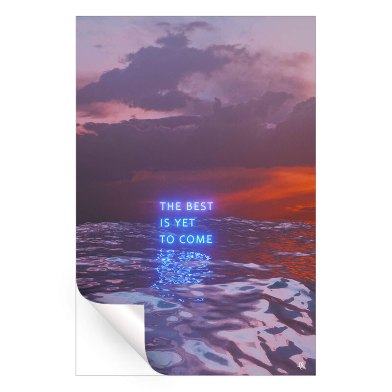 Note to Self Warm Wall Art by Davansh Atry