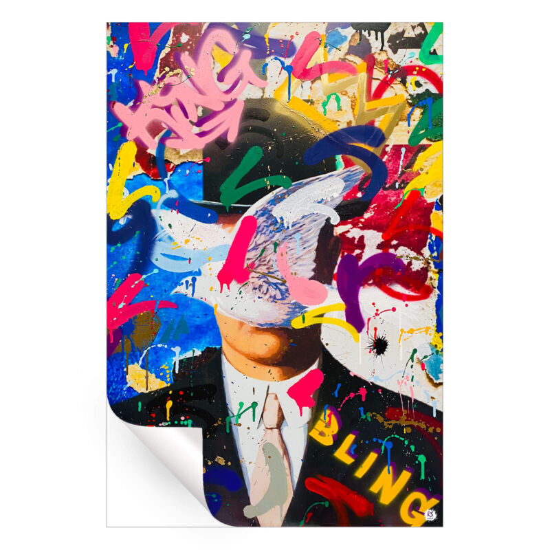 Fly Like a Bird Vibrant Wall Art by RS Artist