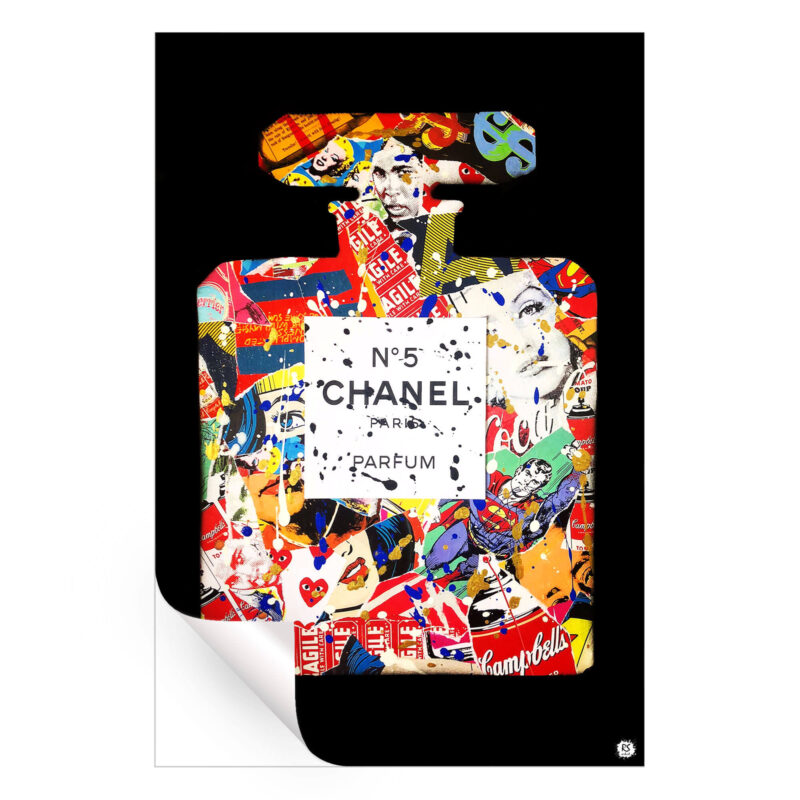 Chanel Vibrant Wall Art by RS Artist