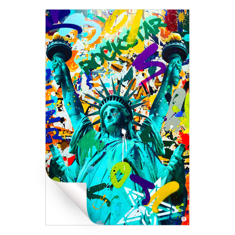 Like A Rockstar Vibrant Wall Art by RS Artist