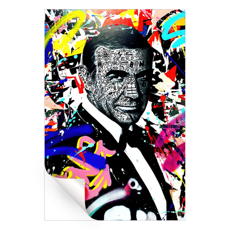My Name is Bond Colorful Wall Art by RS Artist