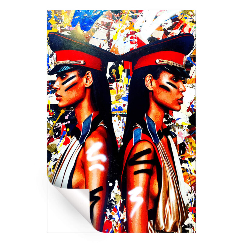 My Twin That I Love Vibrant Wall Art by RS Artist