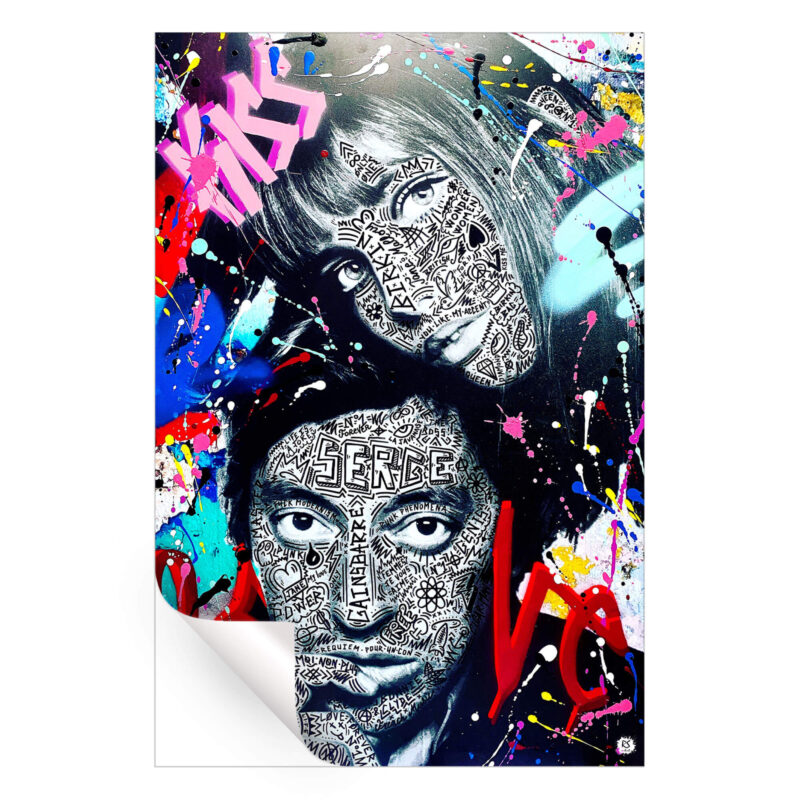 Serge and Jane Forever Vibrant Wall Art by RS Artist