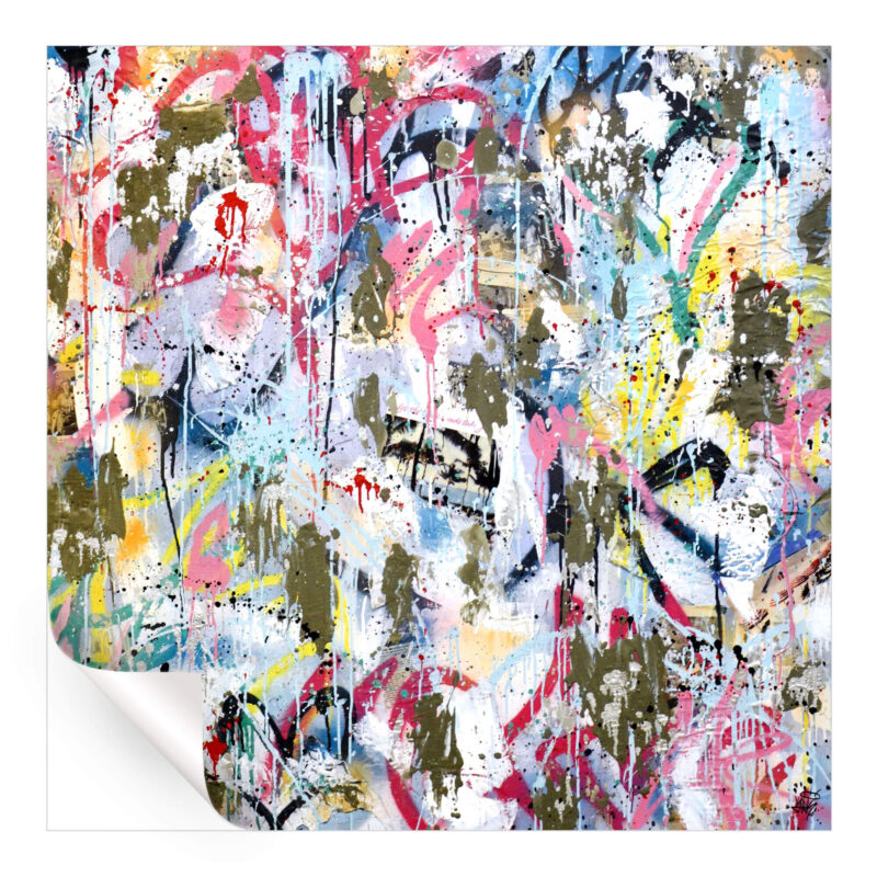 Chaos Colorful Wall Art by Seek One