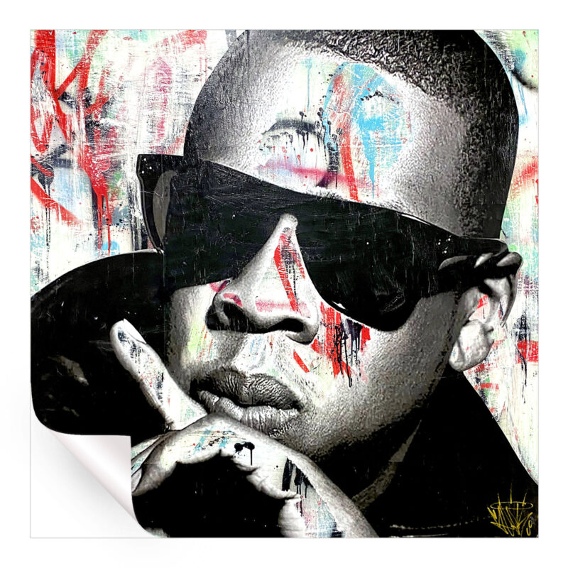 Jay-Z Black and White Wall Art by Seek One