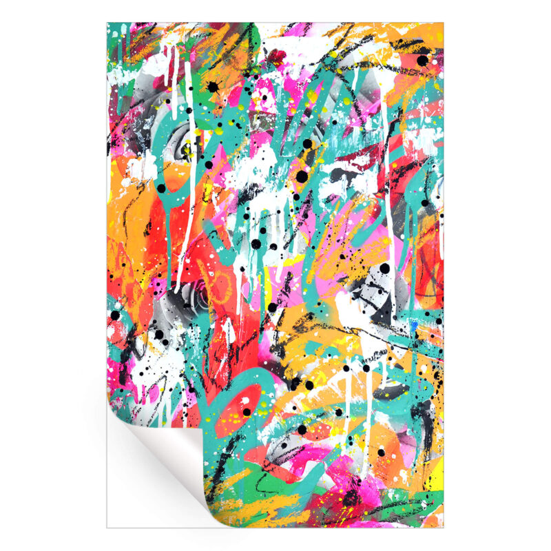 Jazz Graffiti Vibrant Wall Art by Seek One