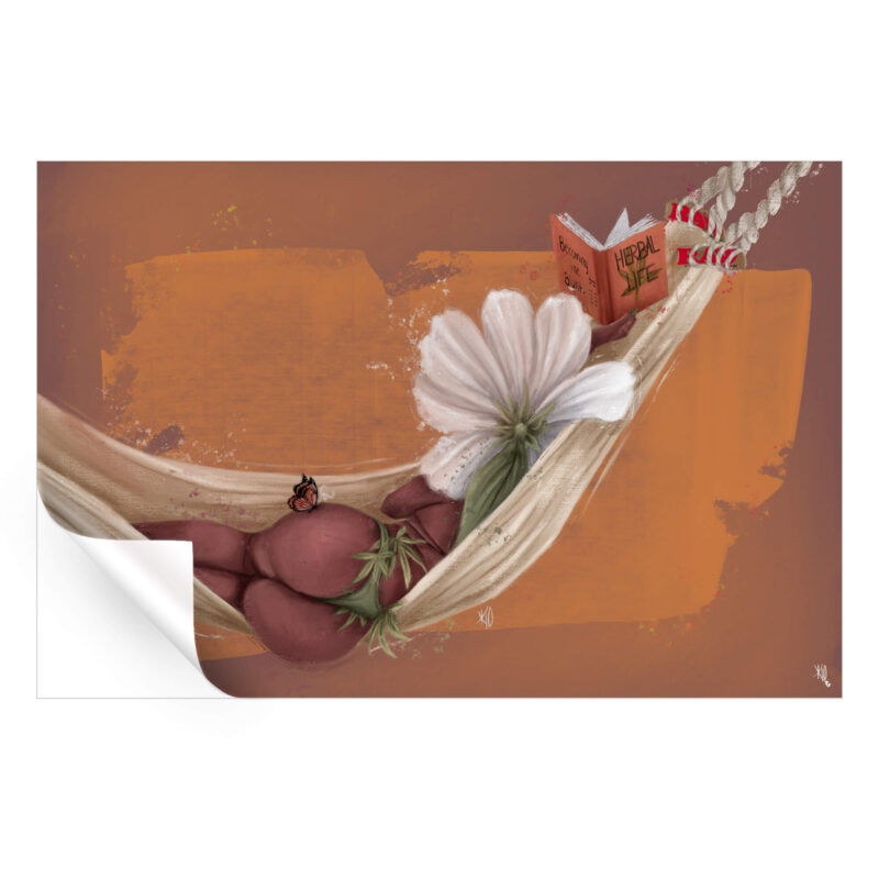 Paper Hammocks Pink Wall Art by Kirsten Blaize