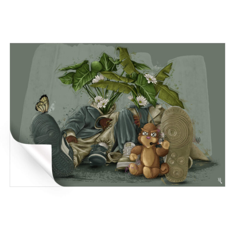 Hyybrid Green Wall Art by Kirsten Blaize