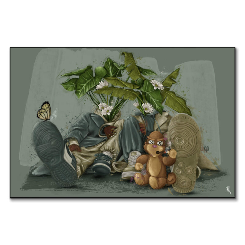 Hyybrid Green Wall Art by Kirsten Blaize