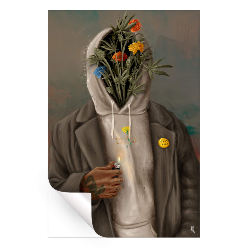 Plant Based Dark Wall Art by Kirsten Blaize