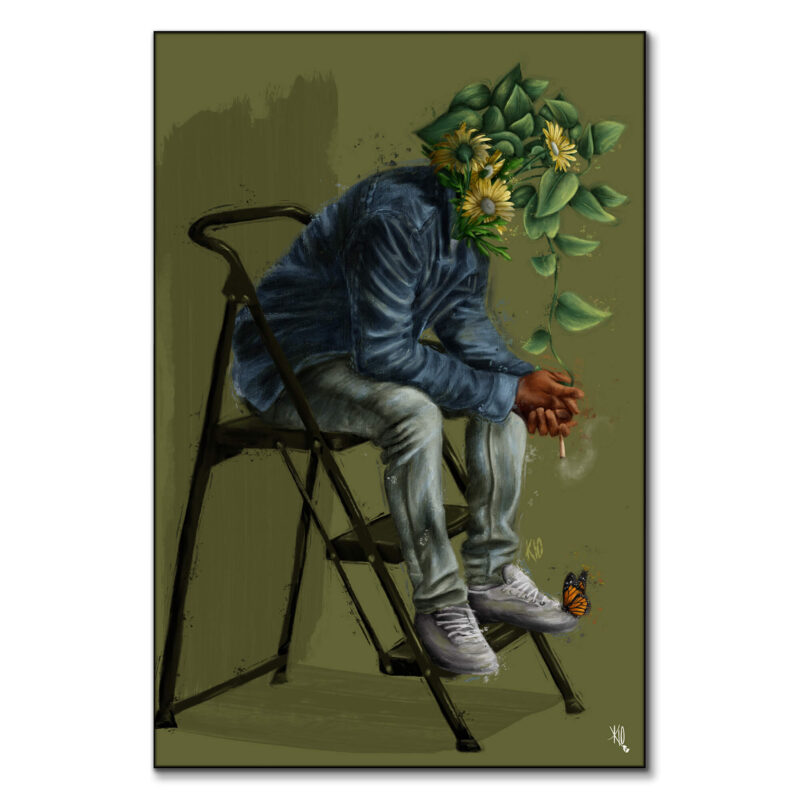 Indiica Green Wall Art by Kirsten Blaize