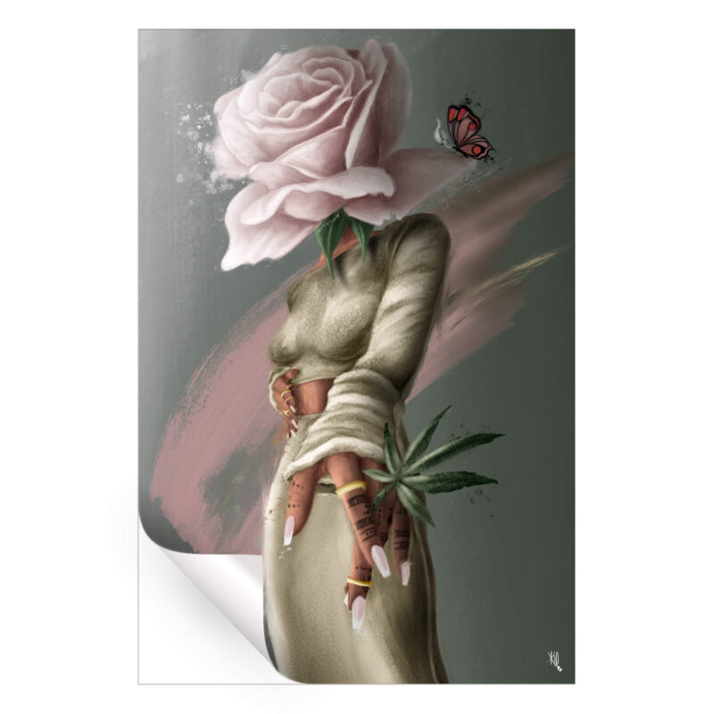 The Florist Green Wall Art by Kirsten Blaize