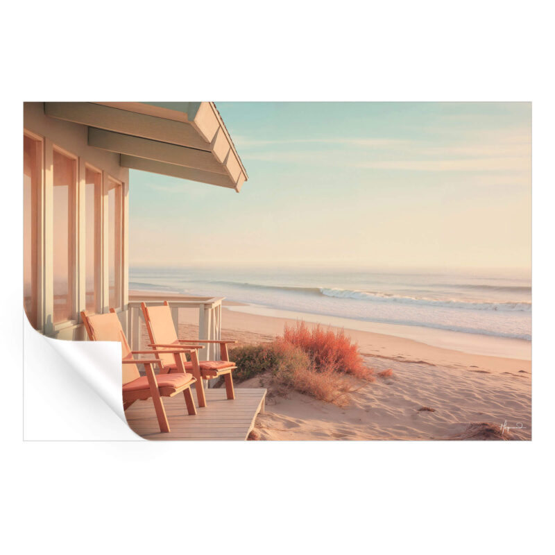 Sandy Coastal Dreams Pastel Wall Art by Philippe HUGONNARD
