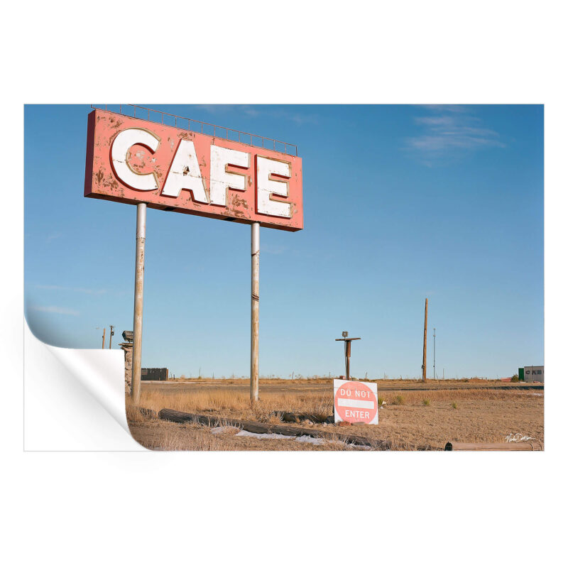 Cafe Sign Wall Art by Nicholas Dantzer