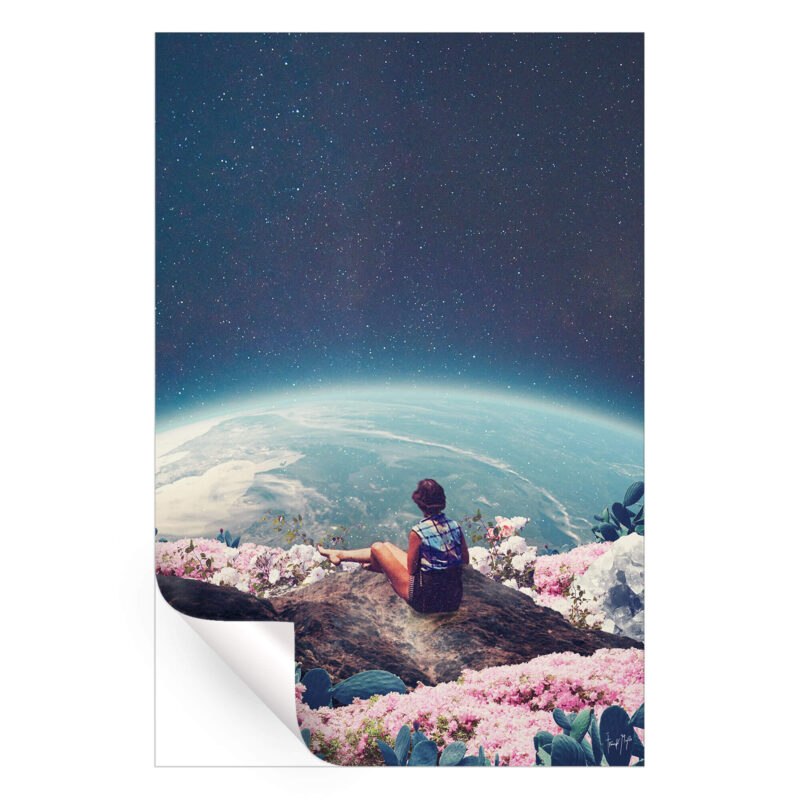 My World Blossomed When I Loved You Dark Wall Art by Frank Moth