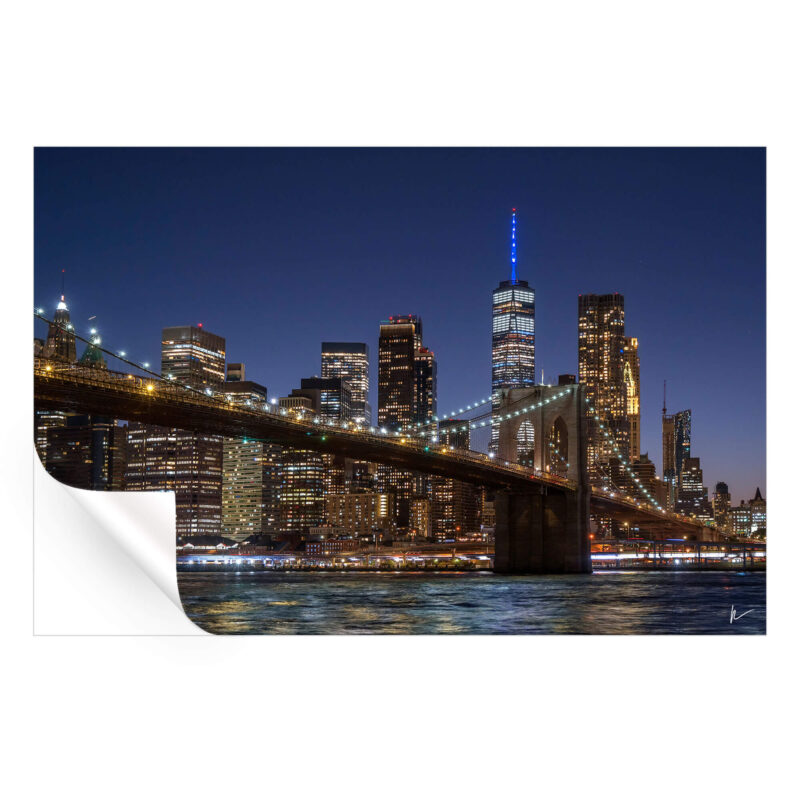 New York at Night Dark Wall Art by Peter Alessandria